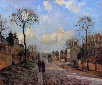  1872 Works - a road in louveciennes 1872 Camille Pissarro